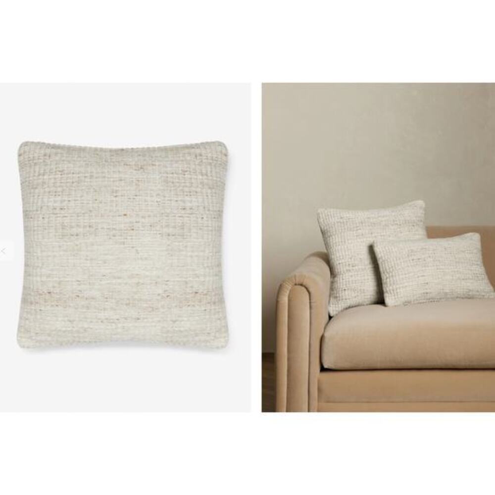 Lulu And Georgia Riri Pillow Light Natural 20x‎ 20" Wool Cotton Neutral Throw